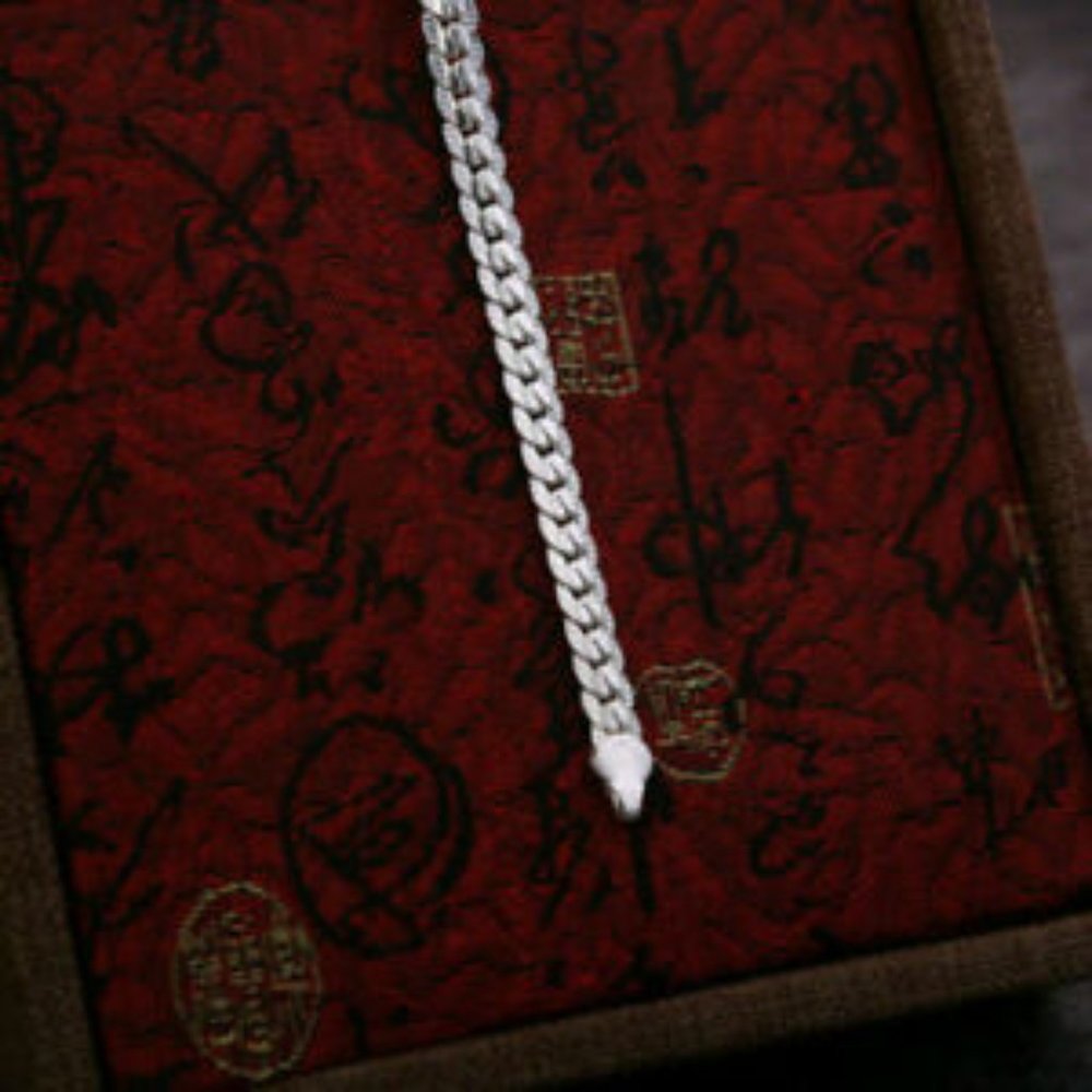 925 Silver PLATED Solid 5MM Flat Bracelet… - Picture 2 of 3